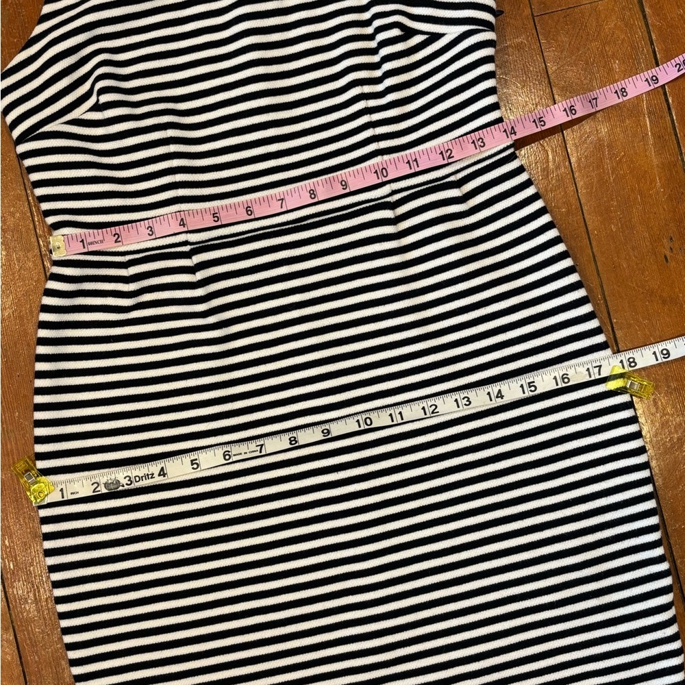 Boden Navy and White Striped Sleeveless Mock-Neck Dress - Picture 6 of 10